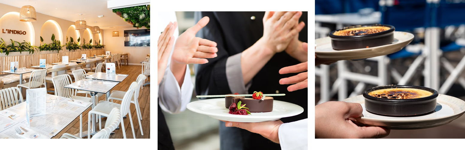 Repas de groupe - L'Indigo - Restaurant - Brasserie La Rochelle - meilleur resto LA ROCHELLE